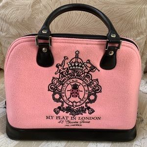 My Flat In London pink felt purse